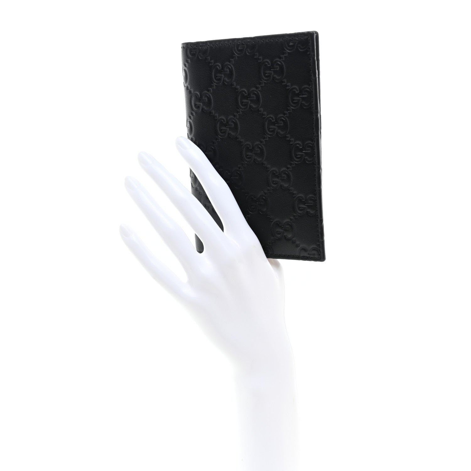 Gucci Guccissima Passport Case Black 2 of 8