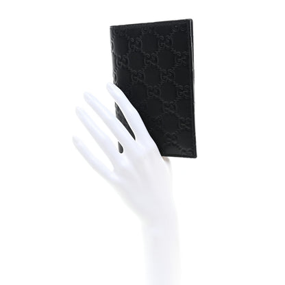 Gucci Guccissima Passport Case Black 2 of 8