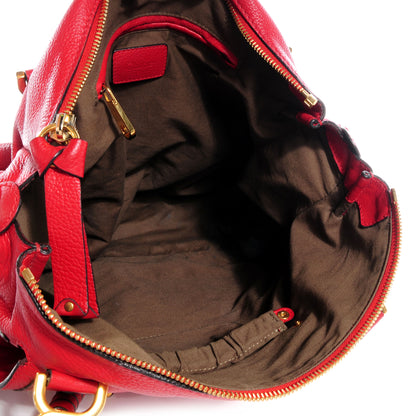 Chloe Calfskin Large Marcie Satchel Red 5 of 9