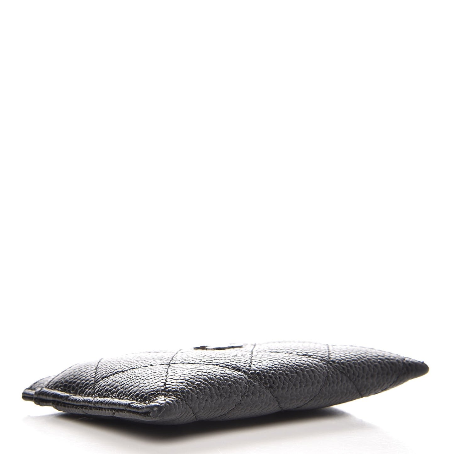 Caviar Quilted Card Holder Black