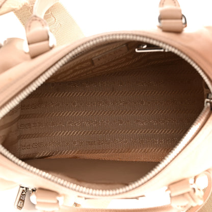 Prada Tessuto Nylon Saffiano Re-Edition 2005 Top Handle Crossbody Bag Cammeo 5 of 11