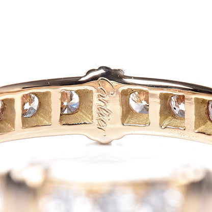 Tiffany CARTIER 18K Yellow White Gold Diamond Contessa Band Ring 49 4.75 4 of 7