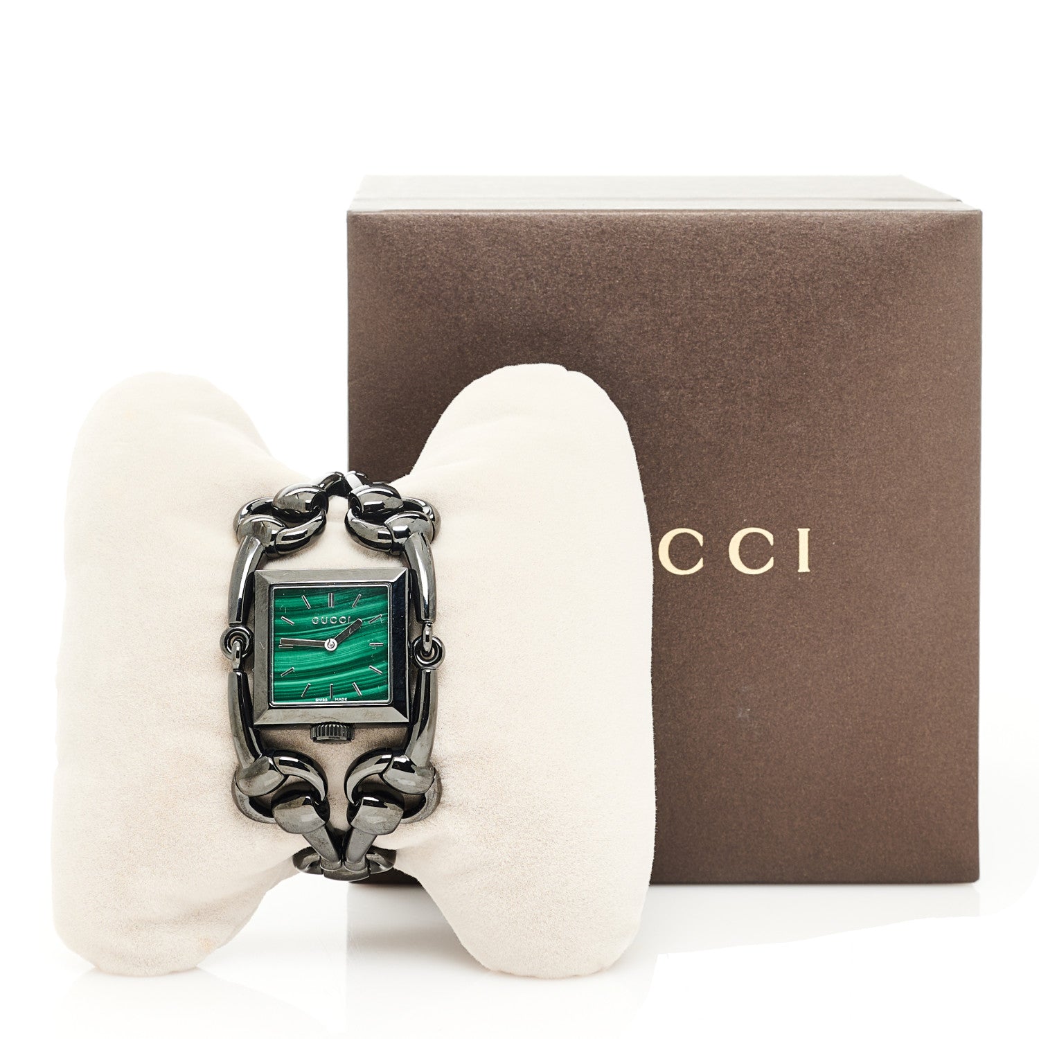 Gucci PVD Stainless Steel 25mm Signoria Quartz Watch Green Green 5 of 5