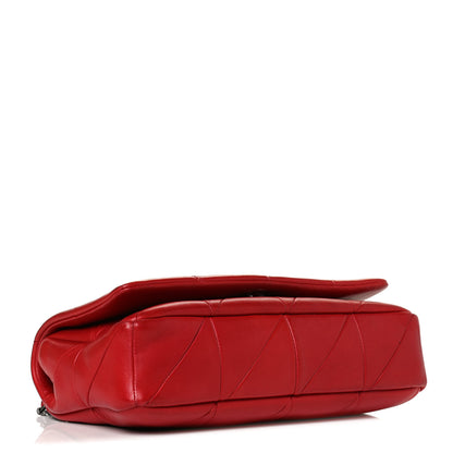 Saint Laurent Lambskin Patchwork Monogram Medium Jamie Red 4 of 13