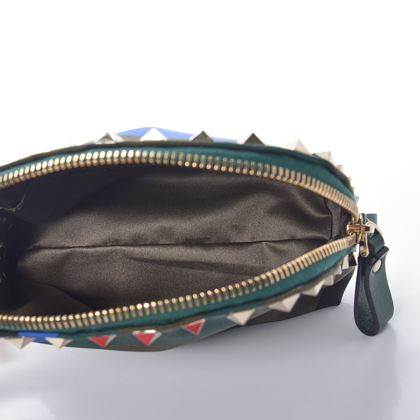 Nylon Camouflage Rockstud Cosmetic Pouch Multicolor