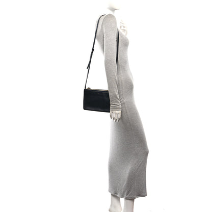 Celine Lambskin Large Trio Crossbody Bag Abyss Blue 2 of 9