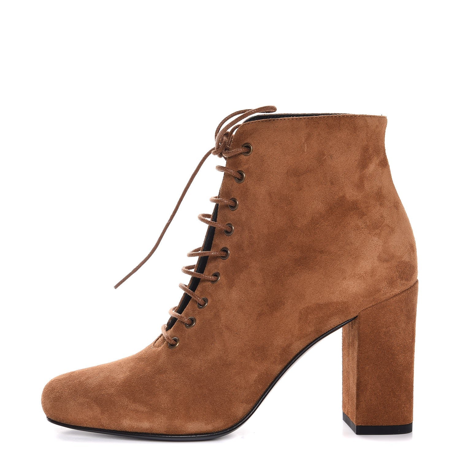 Saint Laurent Suede Otterproof Light Babies 90 Ankle Boot 35 Fox Brown 1 of 8