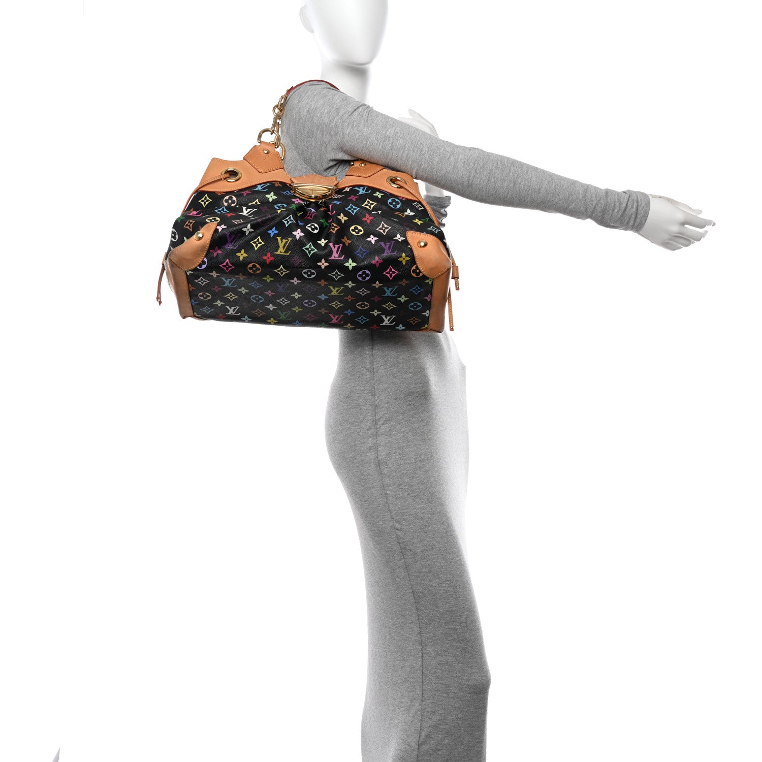 Louis Vuitton Monogram Multicolor Ursula Black 2 of 15