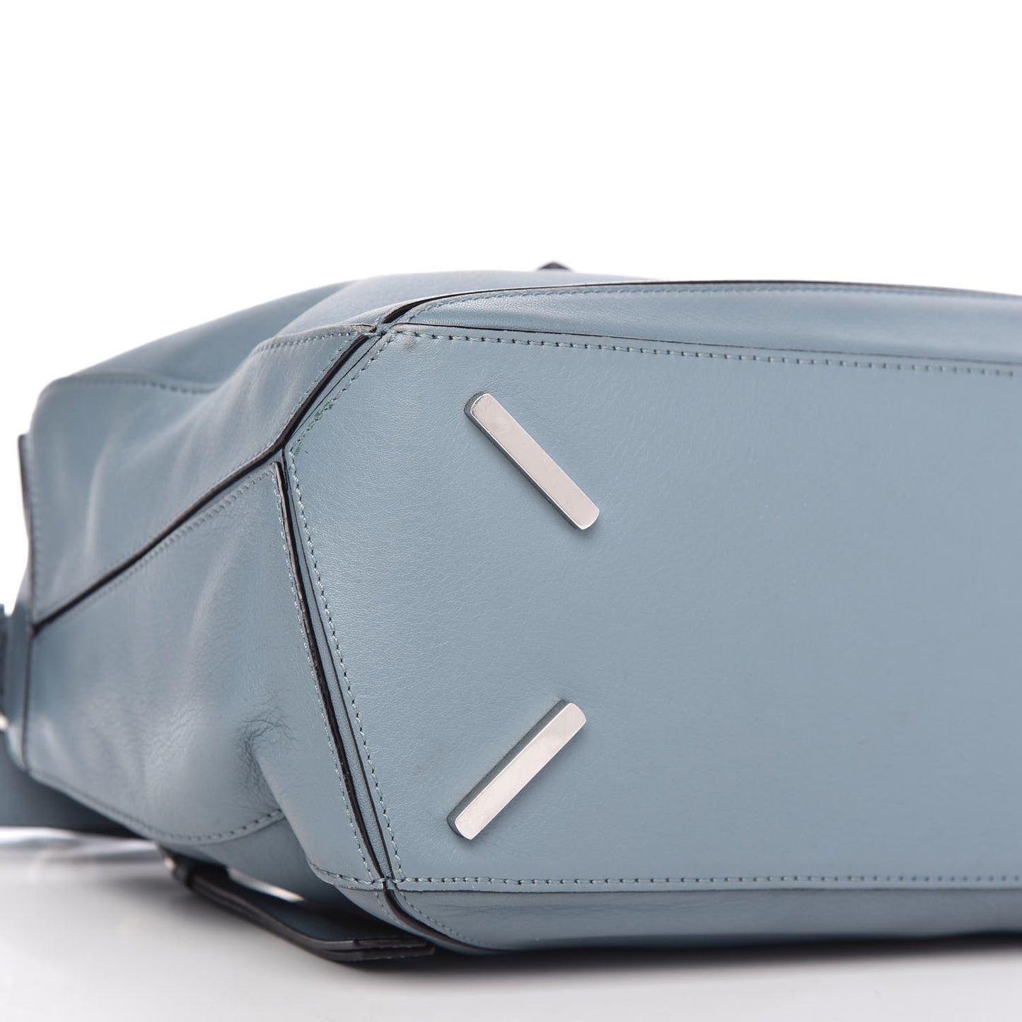 Calfskin Medium Puzzle Bag Stone Blue