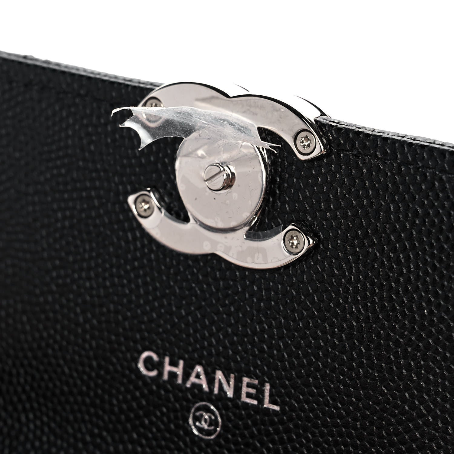 Chanel Caviar Quilted Pick Me Up Clutch With Chain Black 13 of 14
