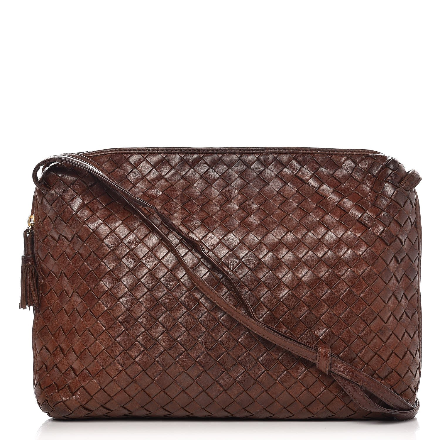Bottega Veneta Nappa Intrecciato Crossbody Bag Brown 1 of 12