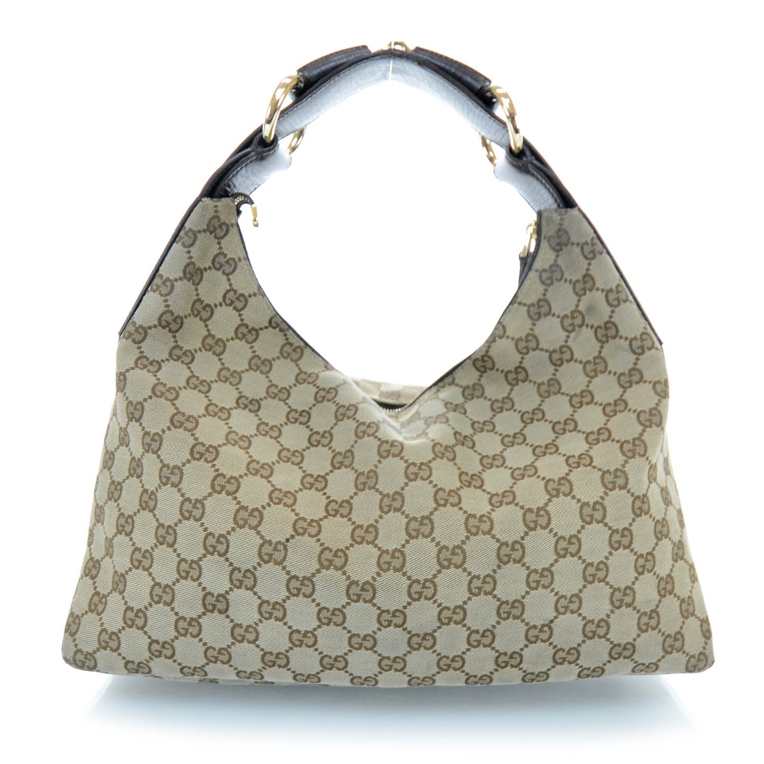 Gucci Monogram Medium Horsebit Chain Hobo 1 of 12