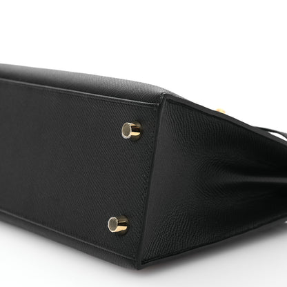 Hermes Epsom Kelly Sellier 25 Black 10 of 13