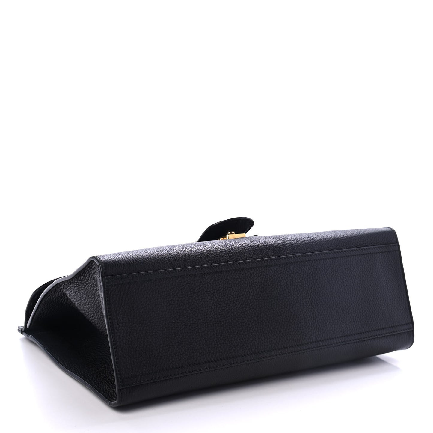 Calfskin Medium GG Marmont Top Handle Bag Black