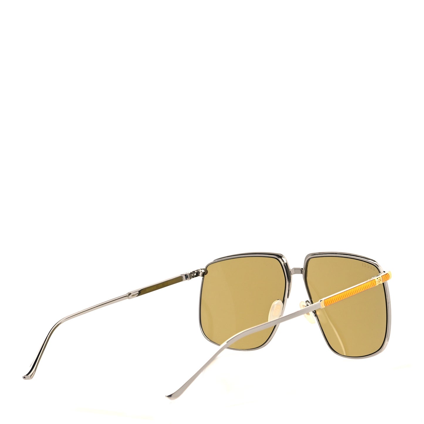 Metal Aviator Sunglasses GG0365S Silver Yellow