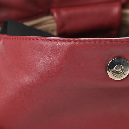 Chanel Smooth Calfskin Luxe Ligne Flap Red 15 of 17