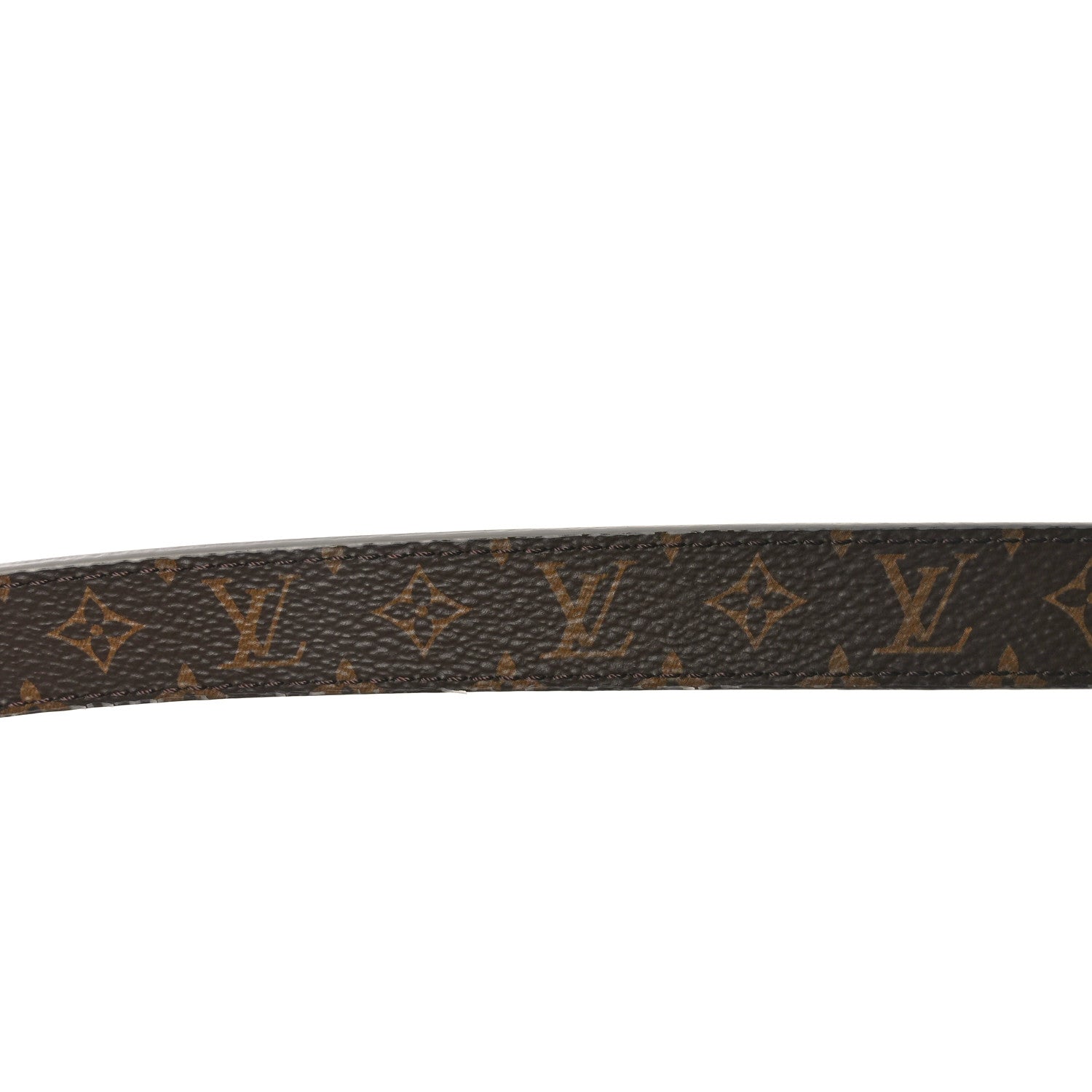 Louis Vuitton Metallic Calfskin Monogram Serrures 20mm Belt Silver 3 of 4