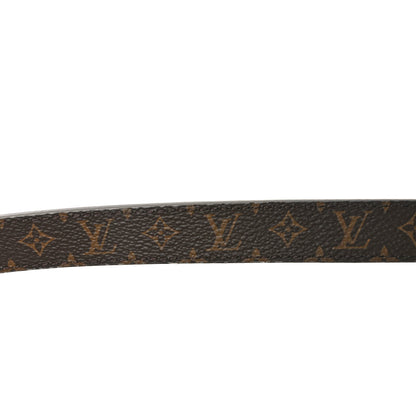 Louis Vuitton Metallic Calfskin Monogram Serrures 20mm Belt Silver 3 of 4