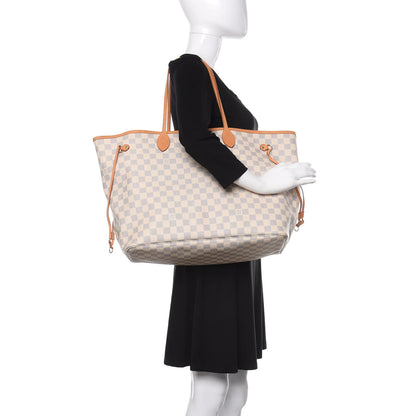 Louis Vuitton Damier Azur Neo Neverfull GM Rose Ballerine 2 of 16