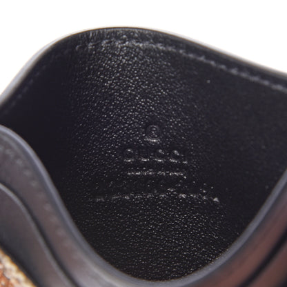 Gucci GG Supreme Monogram Bees Card Holder Black 7 of 9