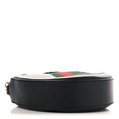 Gucci Grained Calfskin Web Mini Ophidia Round Shoulder Bag Black 4 of 10