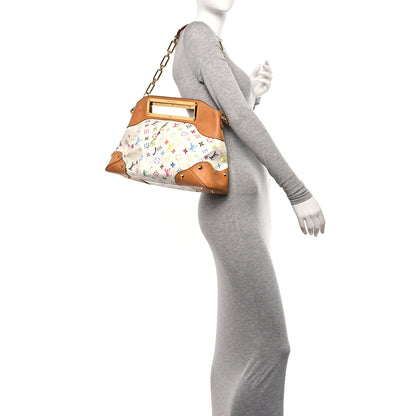 Louis Vuitton Monogram Multicolor Judy GM White 2 of 10