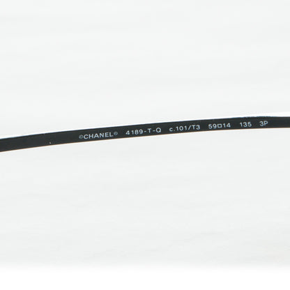Chanel Aviator Sunglasses 4189-T-Q Black 4 of 6