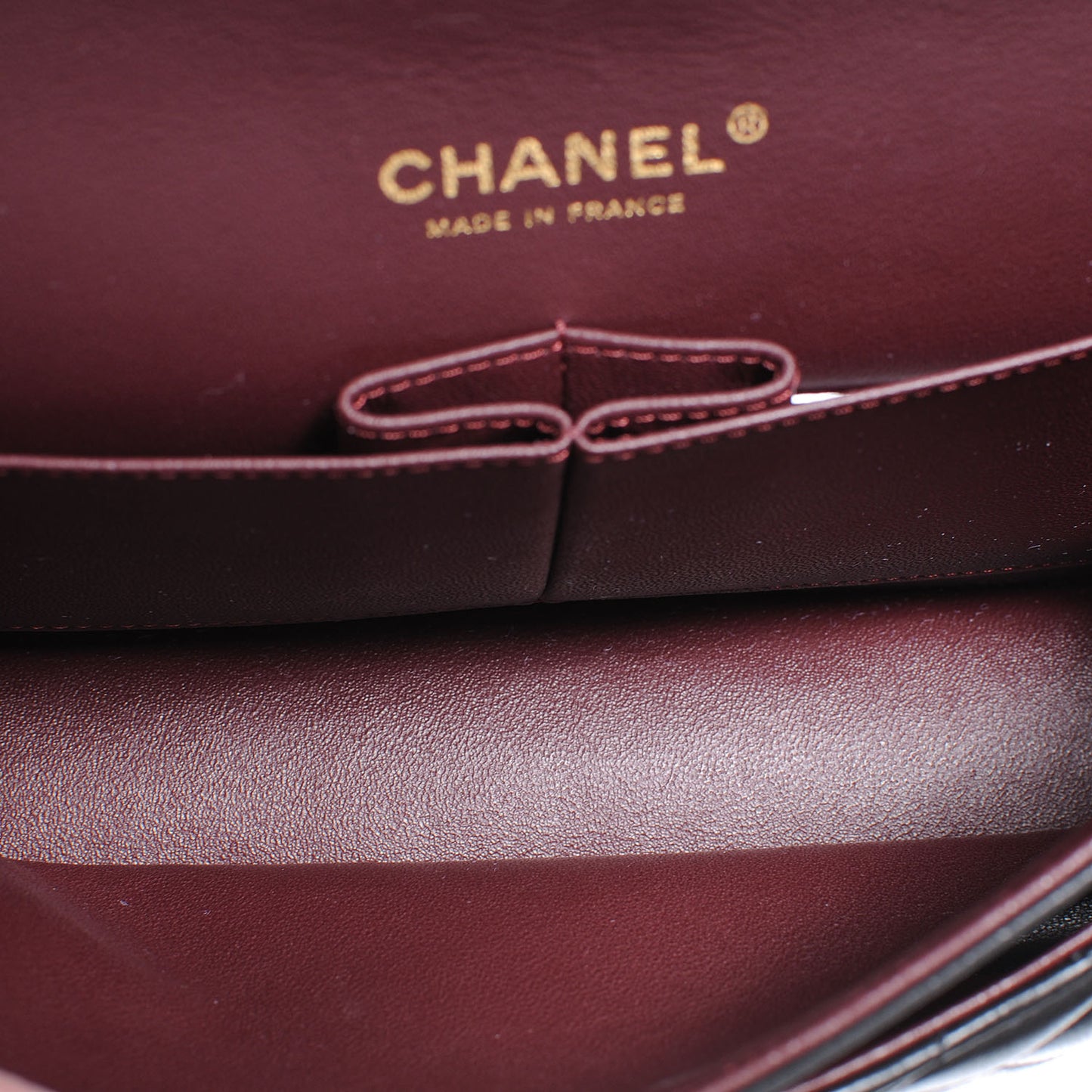 Lambskin Medium Double Flap Black