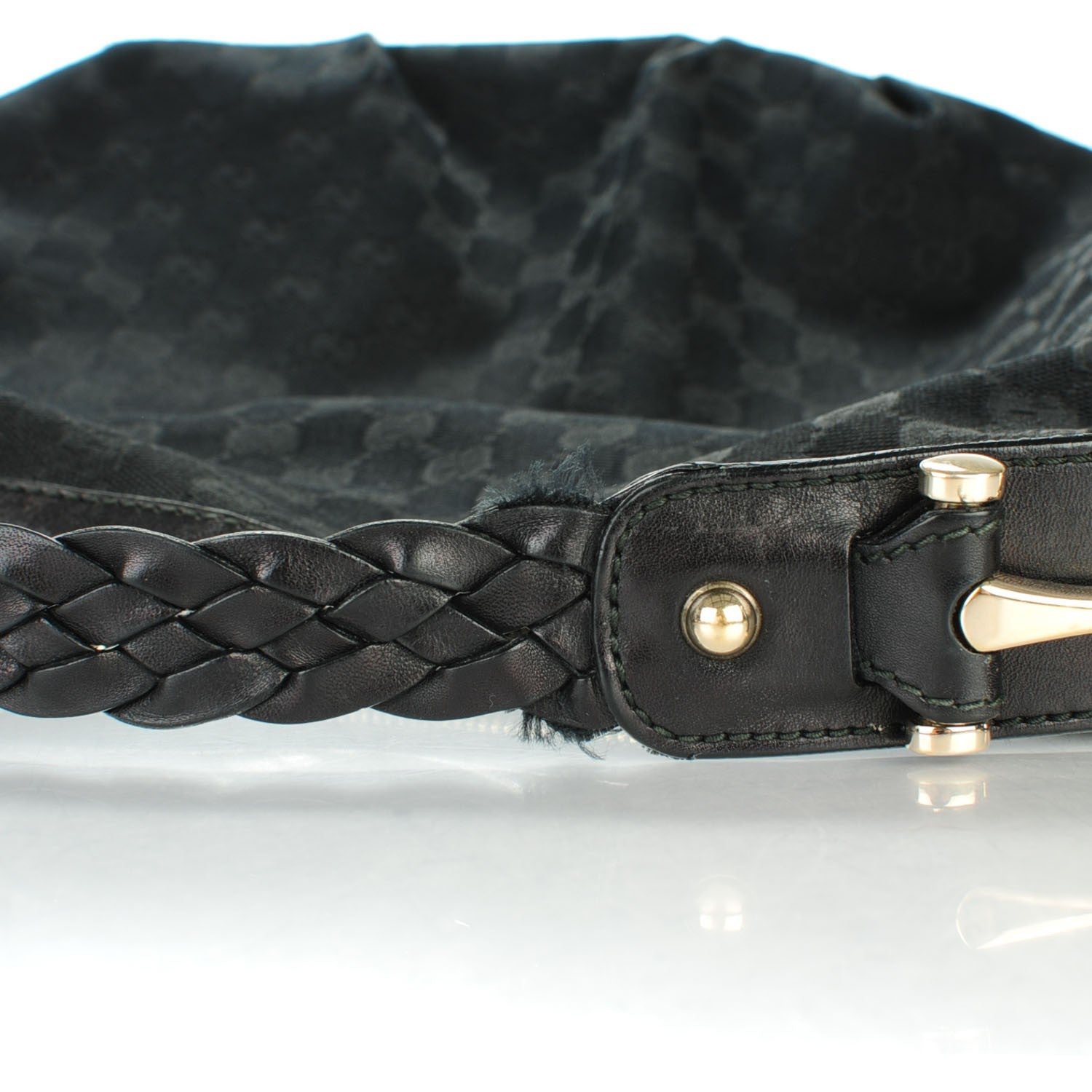 Gucci Monogram Pelham Medium Hobo Black 9 of 10