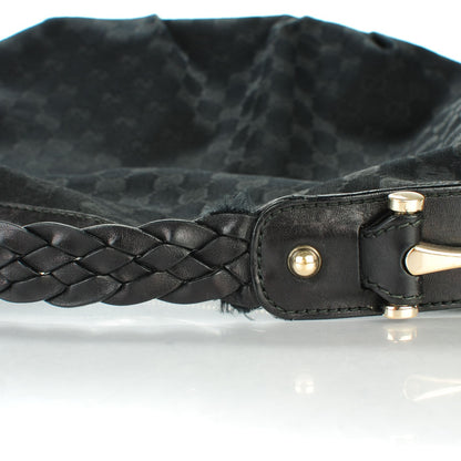 Gucci Monogram Pelham Medium Hobo Black 9 of 10