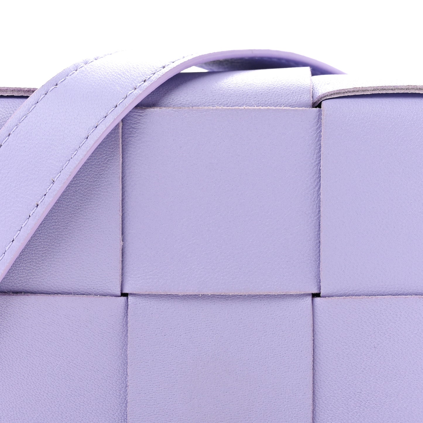 Lambskin Intreccio Candy Cassette Crossbody Bag Wisteria