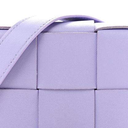 Bottega Veneta Lambskin Intreccio Candy Cassette Crossbody Bag Wisteria 7 of 11