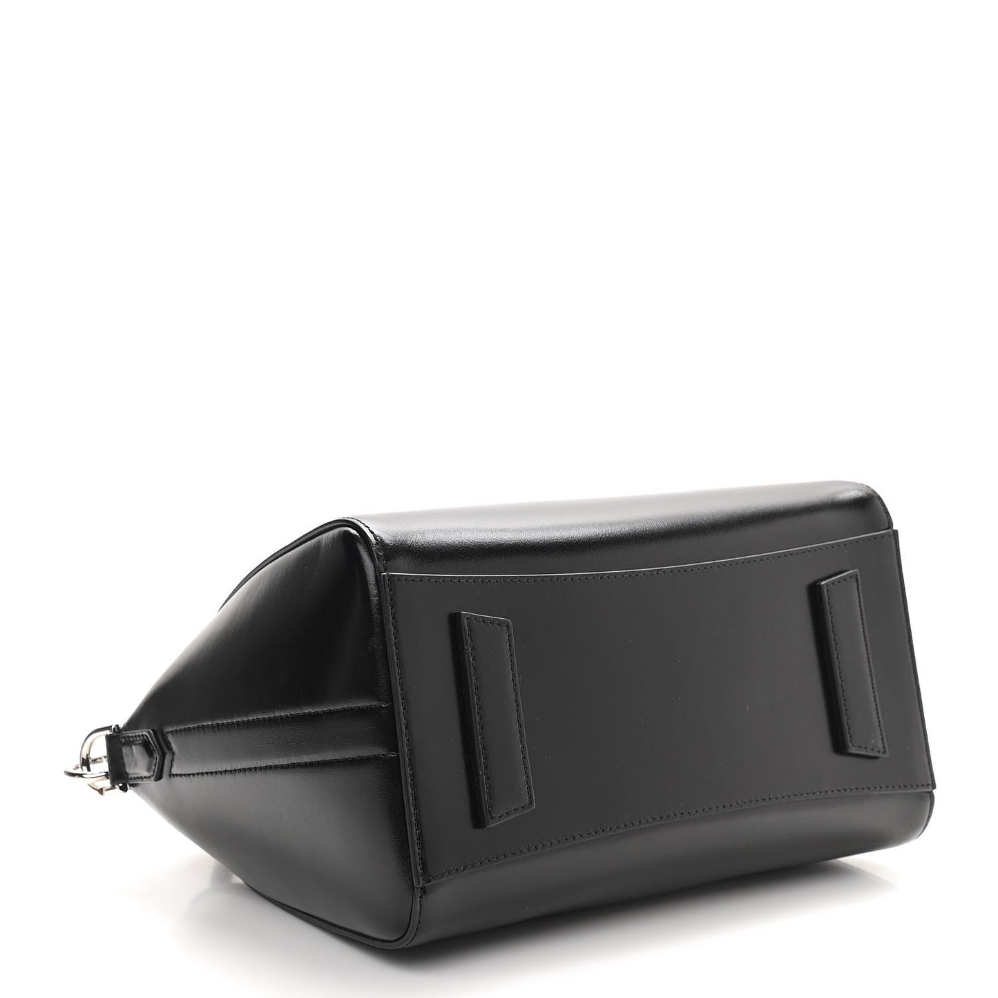 Shiny Lord Calfskin Small Antigona Black