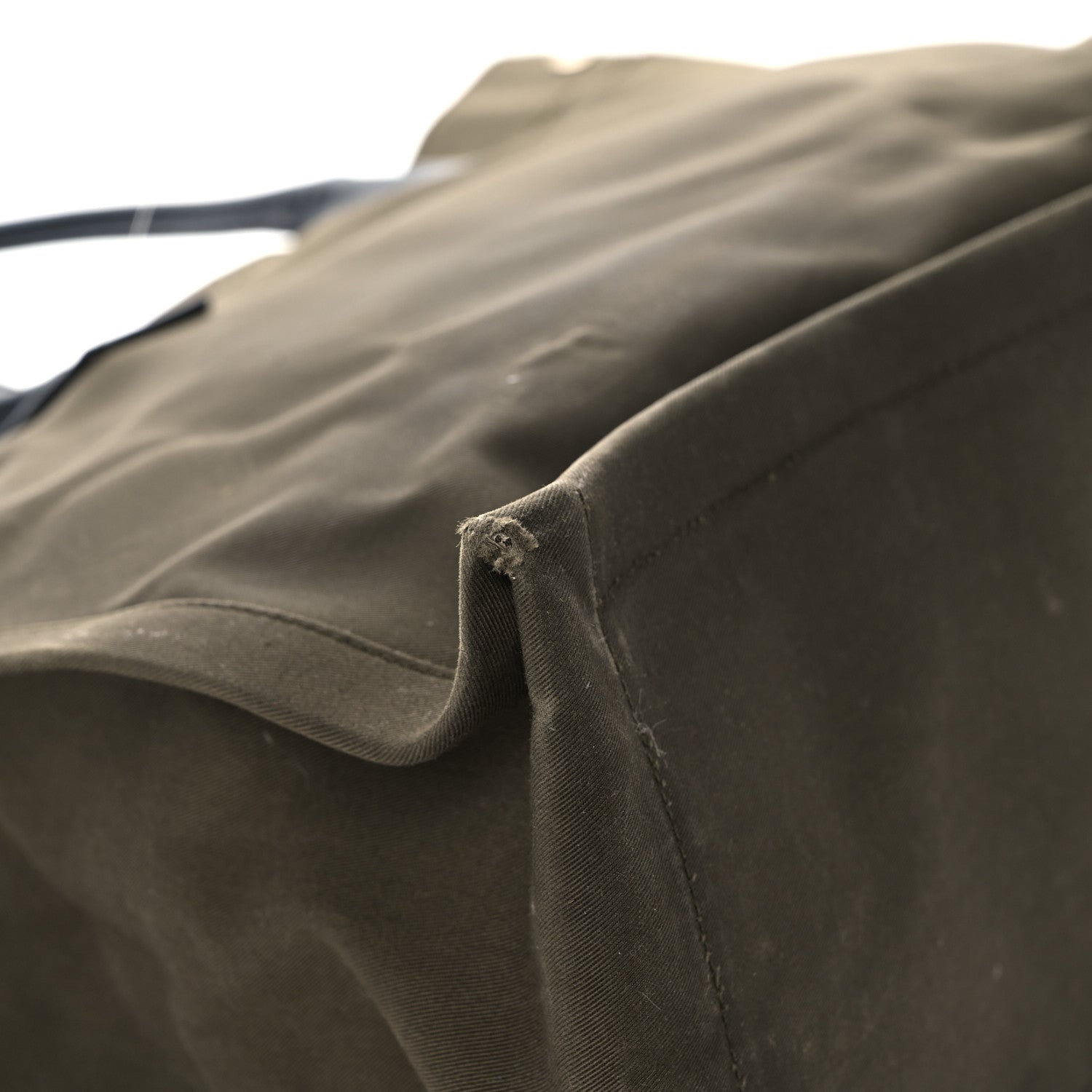 Saint Laurent Linen Calfskin Rive Gauche Tote Khaki 10 of 30