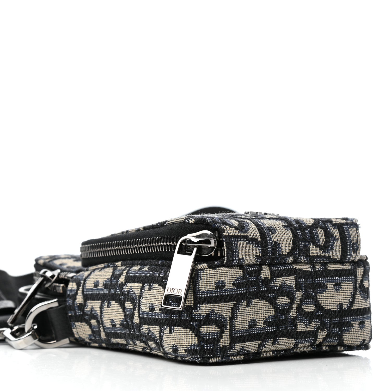 Christian Dior Oblique Crossbody Bag Blue 4 of 10