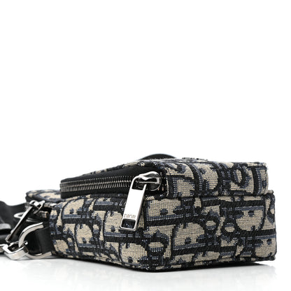Christian Dior Oblique Crossbody Bag Blue 4 of 10