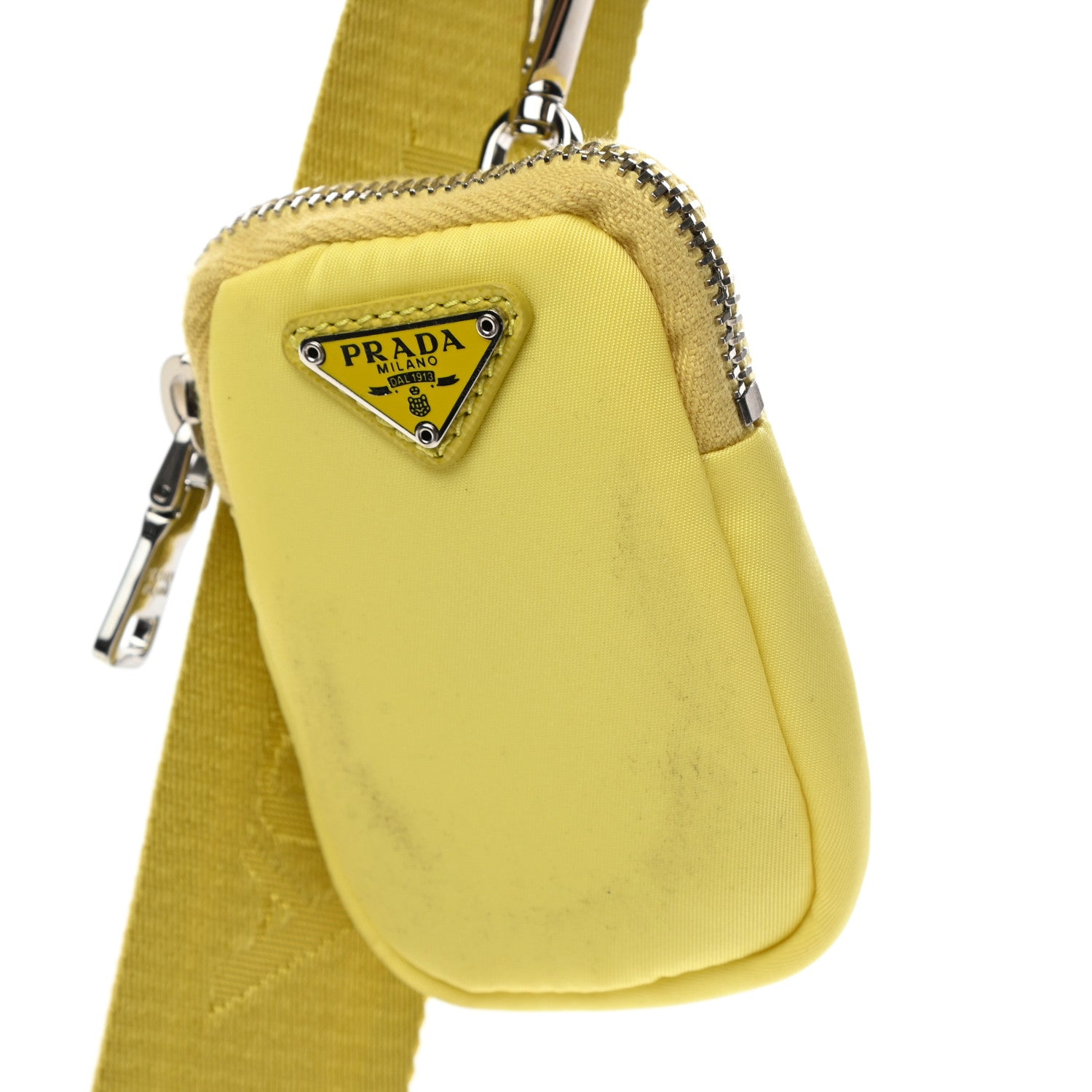 Prada Nylon Saffiano Re-Edition 2005 Shoulder Bag Ananas 13 of 14
