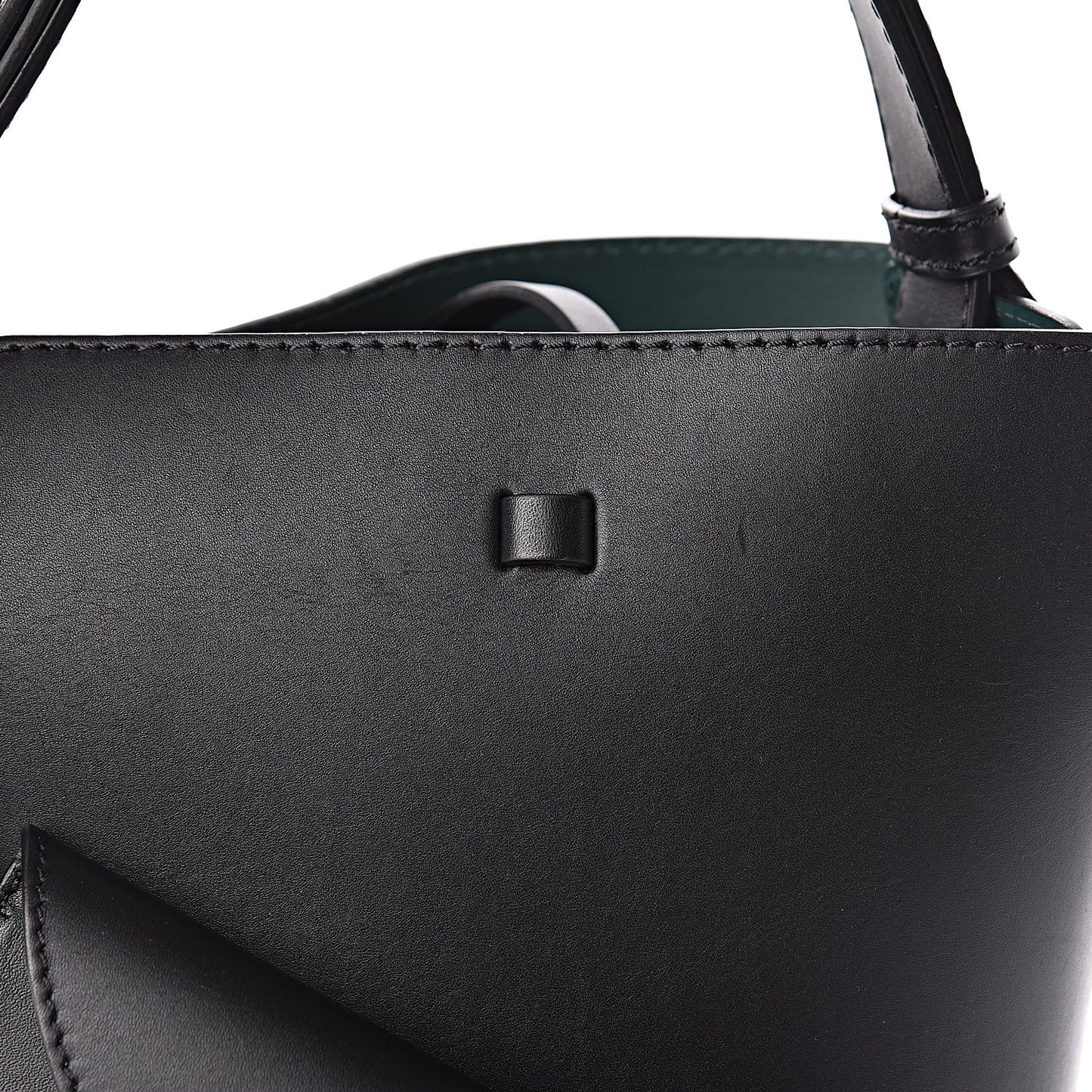 Supple Calfskin Small Bucket Black