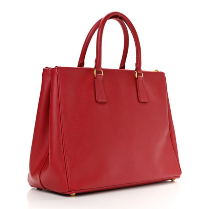 Prada Saffiano Medium Galleria Double Zip Tote Fuoco 2 of 12