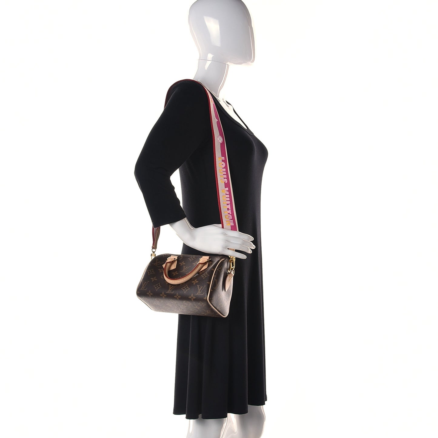 Monogram Speedy Bandouliere 20 Fuchsia