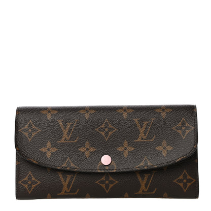 Louis Vuitton Monogram Emilie Wallet Rose Ballerine 2 of 10