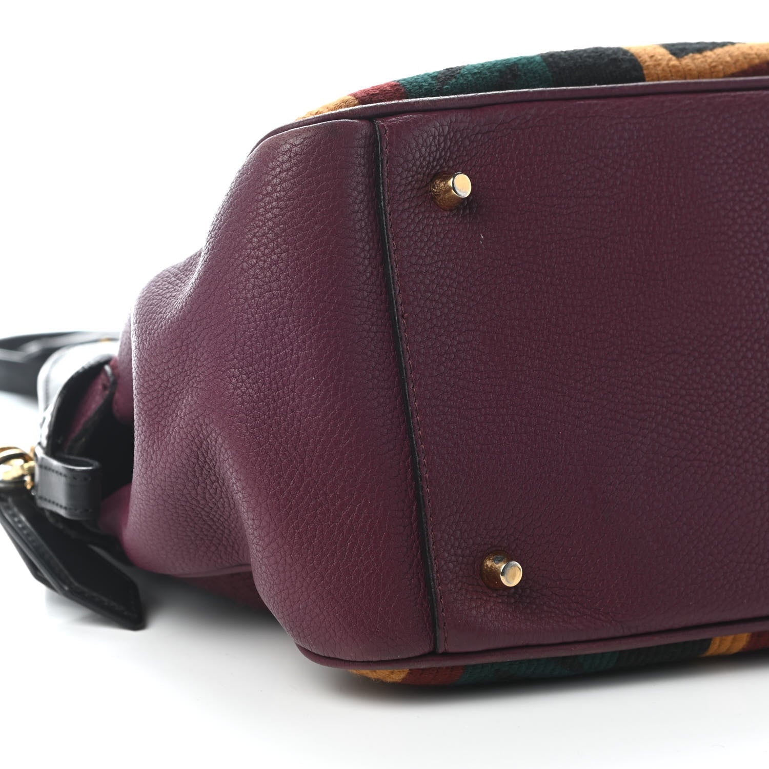 Burberry Calfskin Tapestry Milverton Satchel Multicolor 7 of 11