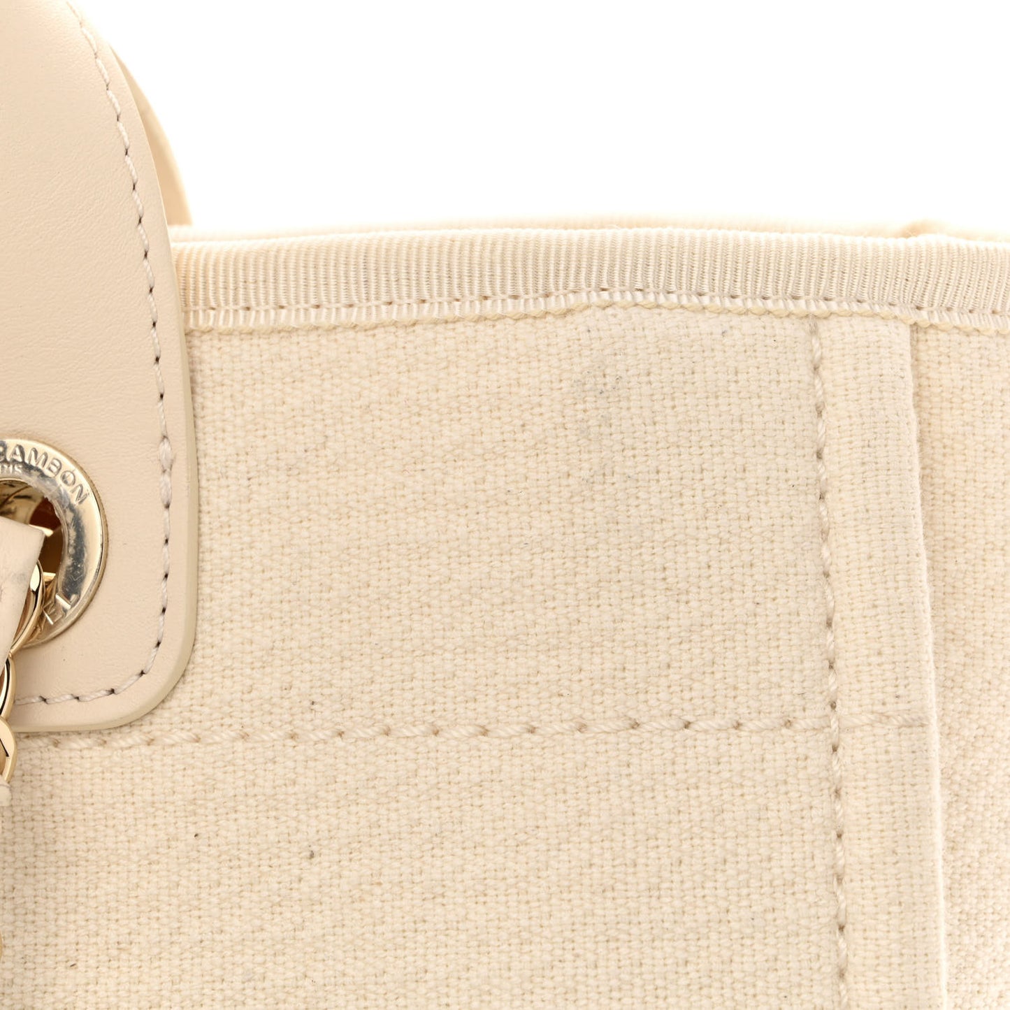 Mixed Fibers Small Deauville Tote White