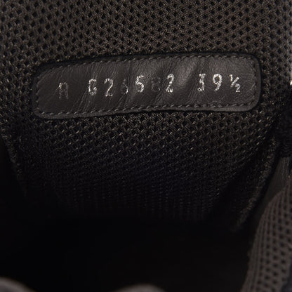 Chanel Suede Calfskin CC Sneakers 39.5 Black Grey 6 of 8