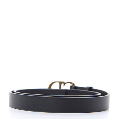 Christian Dior Calfskin Saddle Belt 80 Black 3 of 6
