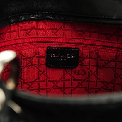 Christian Dior Lambskin Cannage Large Lady Dior Black 6 of 7