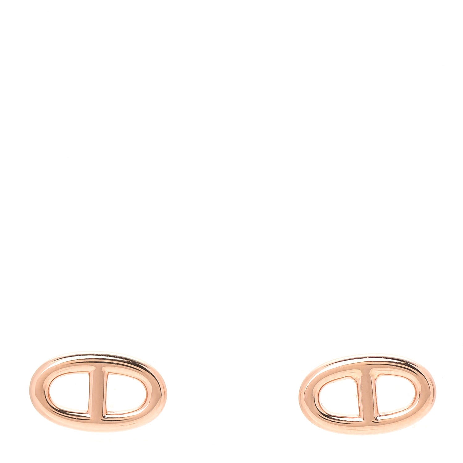 Hermes 18K Rose Gold TPM Farandole Stud Earrings 1 of 6