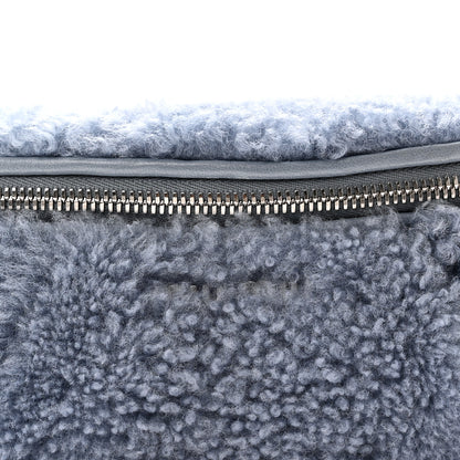 Miu Miu Shearling Matelasse Belt Bag Blue 7 of 10