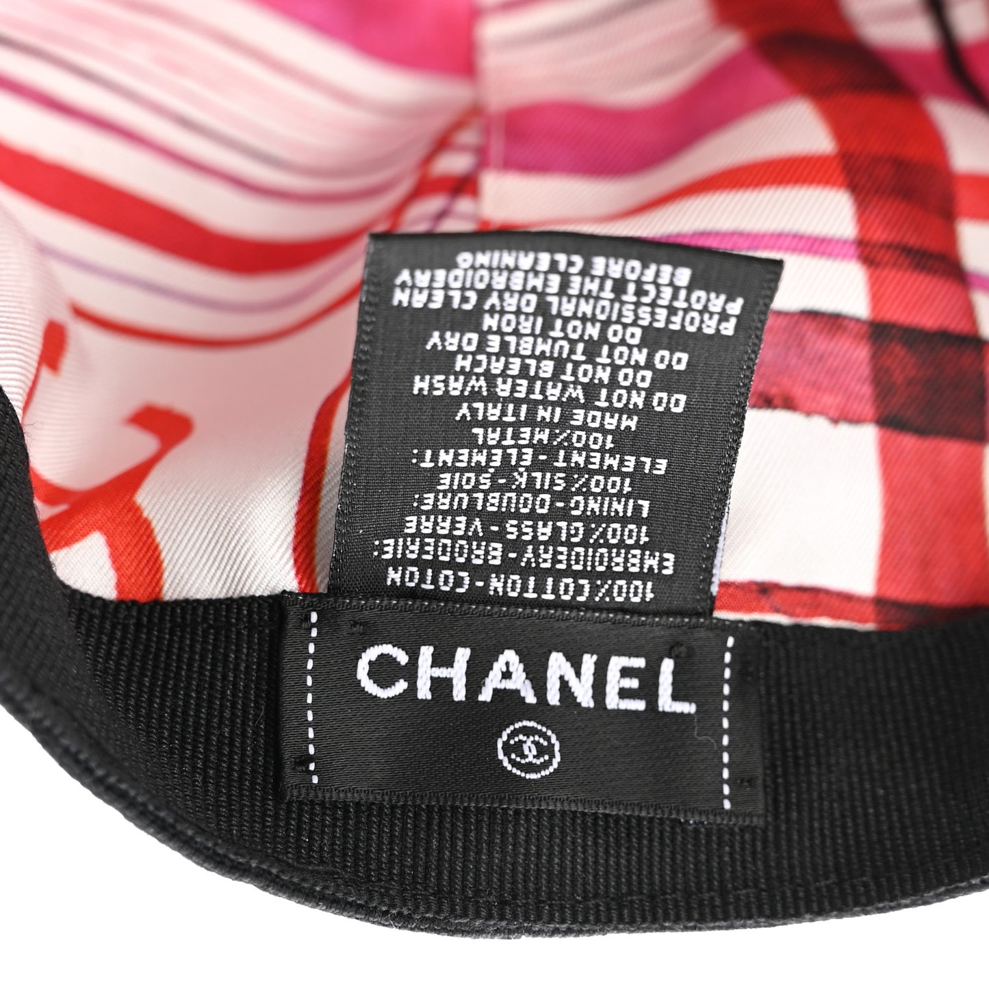 Cotton Beaded CC Cap Hat Black