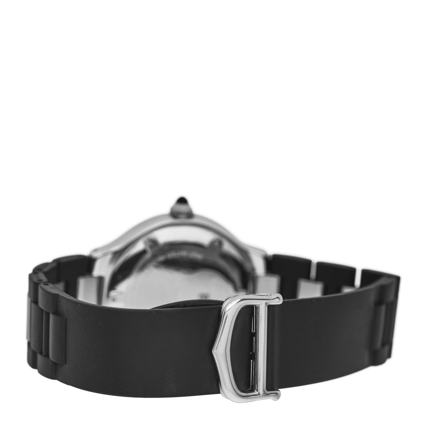 Stainless Steel Rubber 37mm Must de 21 Autoscaph Automatic Watch Black